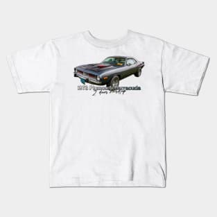1973 Plymouth Barracuda 2 Door Hardtop Kids T-Shirt
